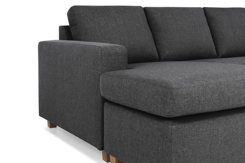 Crazy 5-sits Högervänd U-formad X-Large Soffa med Divan och Schäslong i Tyg - Mörkgrå - Products - Möbler - Soffa - U-soffa