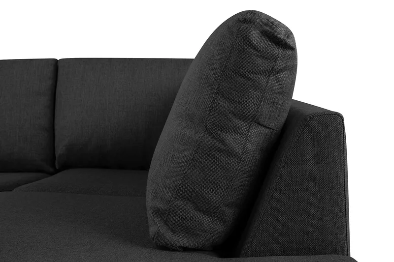 Crazy 5-sits U-formad Soffa med dubbelschäslong i Tyg - Antracit - Products - Möbler - Soffa - U-soffa