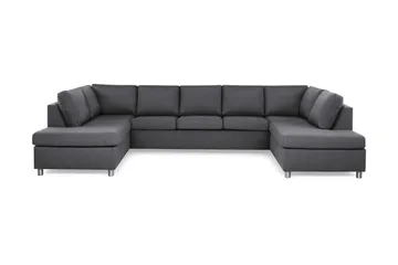 Crazy 5-sits U-formad Soffa med dubbelschäslong i Tyg