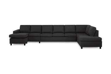 Crazy 6-sits Högervänd U-formad XX-Large Soffa med Divan och Schäslong i Tyg