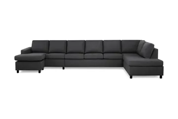 Crazy 6-sits Högervänd U-formad XX-Large Soffa med Divan och Schäslong i Tyg