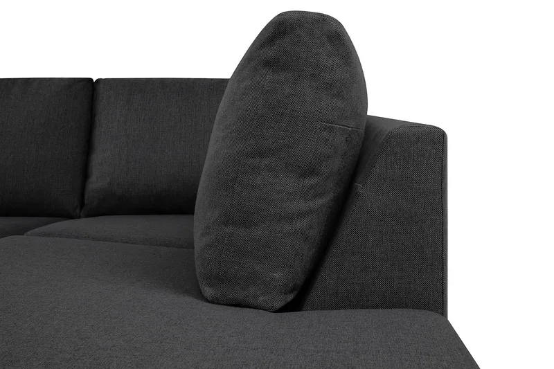 Crazy 6-sits Högervänd U-formad XX-Large Soffa med Divan och Schäslong i Tyg - Mörkgrå - Products - Möbler - Soffa - U-soffa