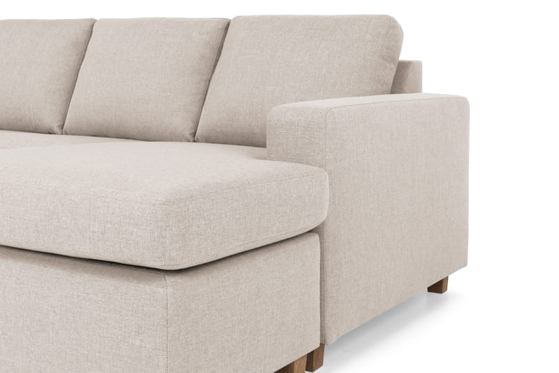 Crazy 6-sits Vänstervänd U-formad XX-Large Soffa med Divan och Schäslong i Tyg - Beige - Products - Möbler - Soffa - U-soffa