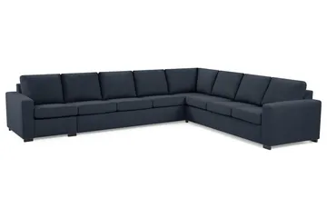 Crazy 7-sits Vändbar L-formad XX-Large Hörnsoffa i Tyg - Blå - Products - Möbler - Soffa - Hörnsoffa