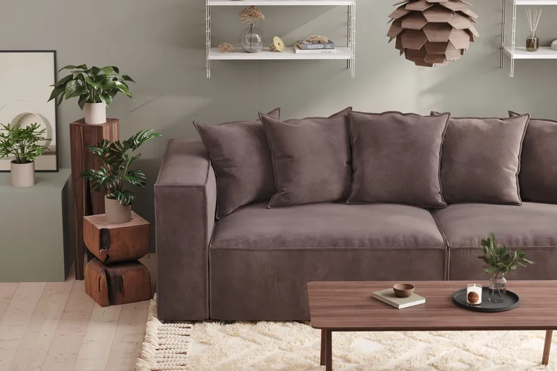 Cubo 4-sits Djup Soffa - Beige - Products - Möbler - Soffa - 4 sits soffa