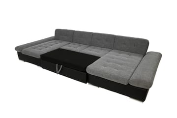 Dewitt Bäddsoffa Dubbelschäslong 4-sits i Konstläder - Vit/Grå - Products - Möbler - Soffa - Skinnsoffa