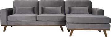 Divansoffa i grått sammet - Copenhagen - Mörkgrå - Products - Möbler - Soffa - Sammetssoffa