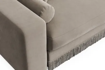 Arken Lyx 4-sits Vändbar L-formad Djup Divansoffa i Sammet - Beige - Products - Möbler - Soffa - Divansoffa & schäslongsoffa - 4 sits soffa med divan