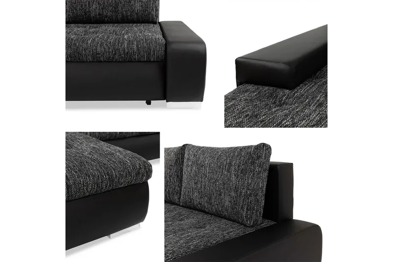 Cerys Soffa med Divan 3-sits - Ljusgrå - Products - Möbler - Soffa - Divansoffa & schäslongsoffa - 3 sits soffa med divan