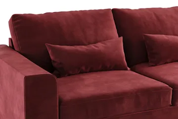 Copenhagen 4-sits Högervänd L-formad Schäslongsoffa i Sammet - Lila - Products - Möbler - Soffa - Divansoffa & schäslongsoffa - 4 sits soffa med divan