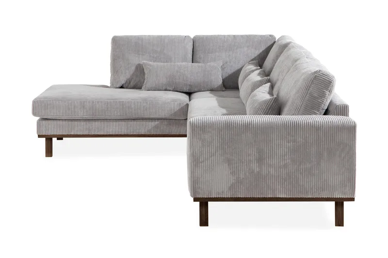 Copenhagen 4-sits Vänstervänd L-formad Schäslongsoffa i Manchester - Ljusgrå - Products - Möbler - Soffa - Divansoffa & schäslongsoffa - 4 sits soffa med divan