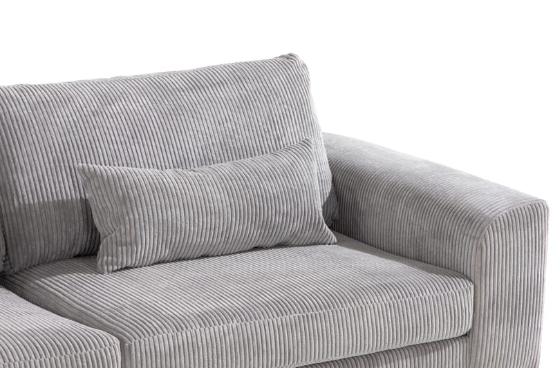 Copenhagen 4-sits Vänstervänd L-formad Schäslongsoffa i Manchester - Ljusgrå - Products - Möbler - Soffa - Divansoffa & schäslongsoffa - 4 sits soffa med divan