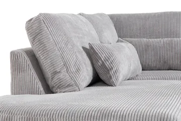 Copenhagen 4-sits Vänstervänd L-formad Schäslongsoffa i Manchester - Ljusgrå - Products - Möbler - Soffa - Divansoffa & schäslongsoffa - 4 sits soffa med divan