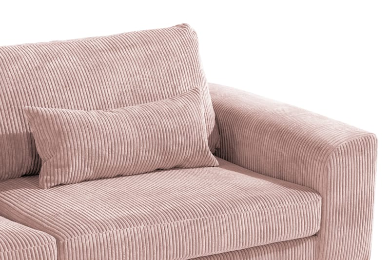 Copenhagen 4-sits Vänstervänd L-formad Schäslongsoffa i Manchester - Rosa - Products - Möbler - Soffa - Divansoffa & schäslongsoffa - 4 sits soffa med divan