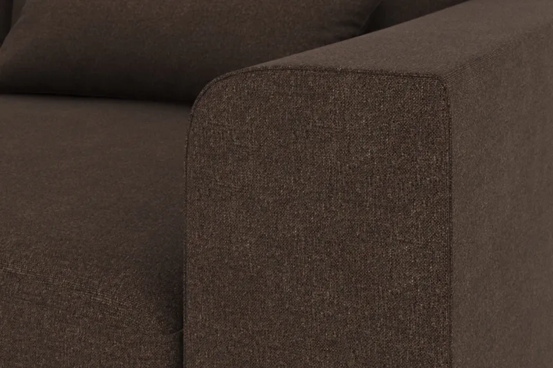 Copenhagen 4-sits Vänstervänd L-formad Schäslongsoffa i Tyg - Brun - Products - Möbler - Soffa - Divansoffa & schäslongsoffa - 4 sits soffa med divan