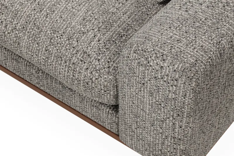 Copenhagen Premium 4-sits Vänstervänd L-formad Djup Divansoffa i Chenille - Grå - Products - Möbler - Soffa - Divansoffa & schäslongsoffa - 4 sits soffa med divan