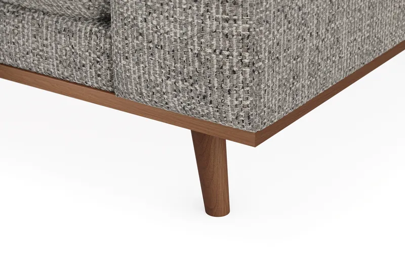 Copenhagen Premium 4-sits Vänstervänd L-formad Djup Divansoffa i Chenille - Grå - Products - Möbler - Soffa - Divansoffa & schäslongsoffa - 4 sits soffa med divan