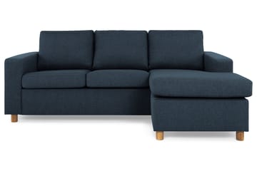 Crazy 3-sits Vändbar L-formad Divansoffa i Tyg - Blå - Products - Möbler - Soffa - Divansoffa & schäslongsoffa - 3 sits soffa med divan