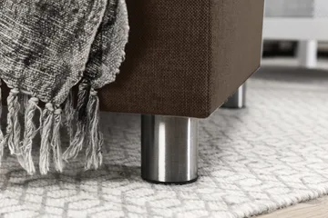 Crazy 3-sits Vändbar L-formad Divansoffa i Tyg - Brun - Products - Möbler - Soffa - Divansoffa & schäslongsoffa - 3 sits soffa med divan