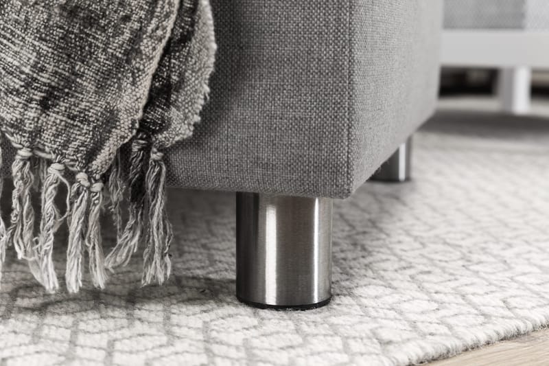 Crazy 4-sits Vändbar L-formad Divansoffa i Tyg - Grå - Products - Möbler - Soffa - Divansoffa & schäslongsoffa - 4 sits soffa med divan