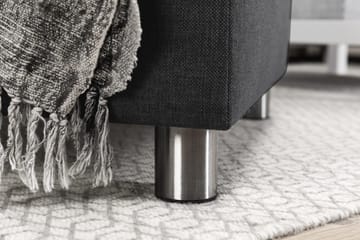 Crazy 4-sits Vändbar L-formad Divansoffa i Tyg - Mörkgrå - Products - Möbler - Soffa - Divansoffa & schäslongsoffa - 4 sits soffa med divan