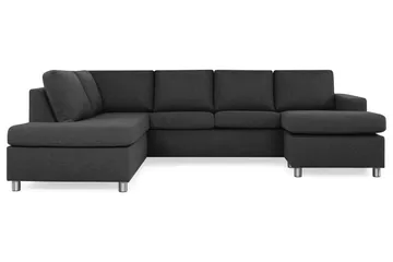 Runda Metallben,Svart - Grey
