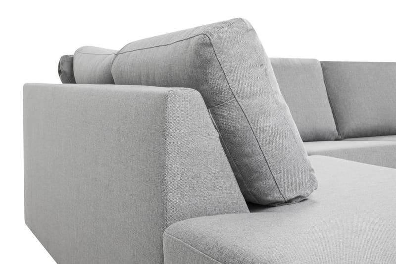 Crazy 4-sits Vänstervänd U-formad Large Soffa med Divan och Schäslong i Tyg - Grå - Products - Möbler - Soffa - Divansoffa & schäslongsoffa - 4 sits soffa med divan