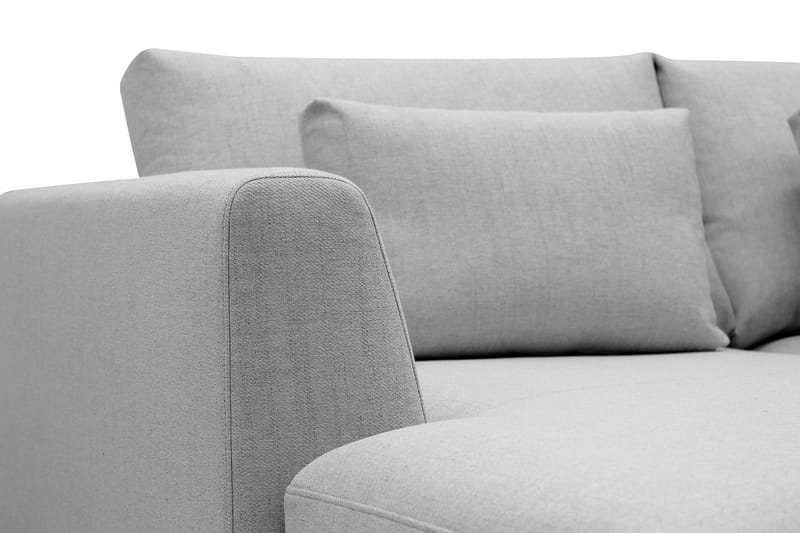 Florenz 3-sits Högervänd L-formad Divansoffa i Tyg - Ljusgrå - Products - Möbler - Soffa - Divansoffa & schäslongsoffa - 3 sits soffa med divan