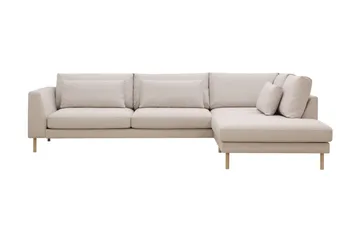 Florenz 4-sits Högervänd L-formad Schäslongsoffa i Tyg