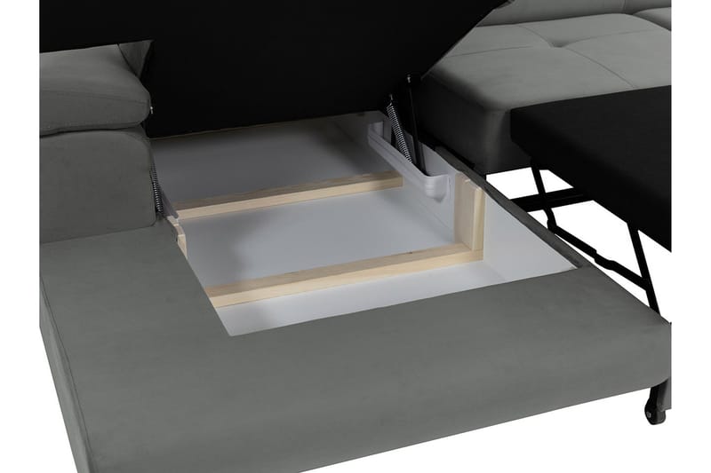 Gabina Soffa med Divan 3-sits - Grå/Vit - Products - Möbler - Soffa - Divansoffa & schäslongsoffa - 3 sits soffa med divan