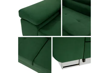 Gabina Soffa med Schäslong 3-sits - Röd - Products - Möbler - Soffa - Divansoffa & schäslongsoffa - 3 sits soffa med divan