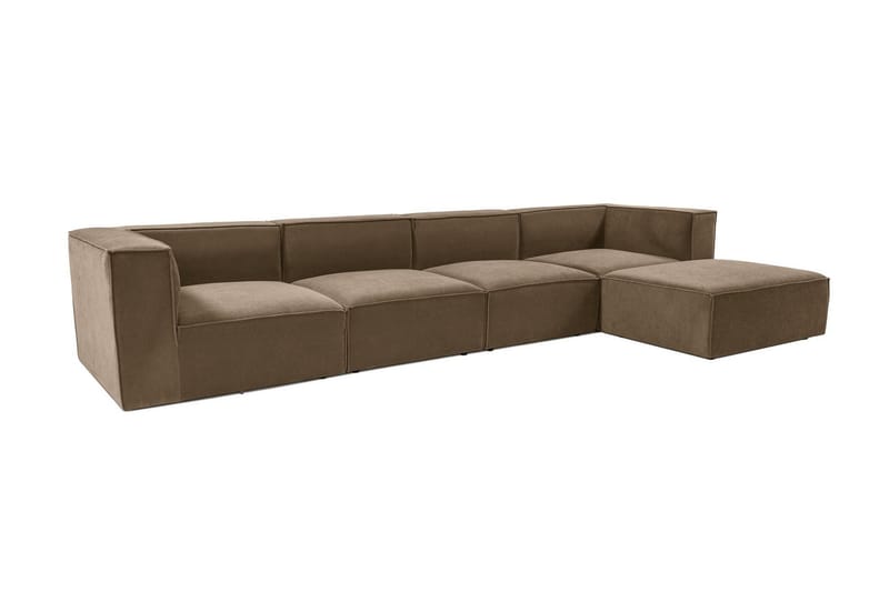 Gregor Soffa med Divan 4-sits - Brun - Products - Möbler - Soffa - Divansoffa & schäslongsoffa - 4 sits soffa med divan
