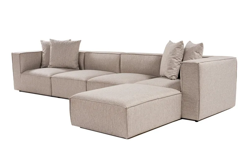 Gregor Soffa med Divan 4-sits - Sand beige - Products - Möbler - Soffa - Divansoffa & schäslongsoffa - 4 sits soffa med divan
