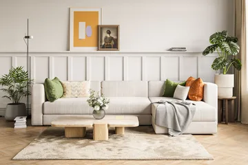 Hagblom 4-sits Divansoffa med Förvaring Vändbar - Beige - Products - Möbler - Soffa - Divansoffa & schäslongsoffa - 4 sits soffa med divan