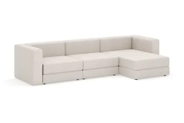 Hagblom 4-sits Divansoffa med Förvaring Vändbar - Beige - Products - Möbler - Soffa - Divansoffa & schäslongsoffa - 4 sits soffa med divan