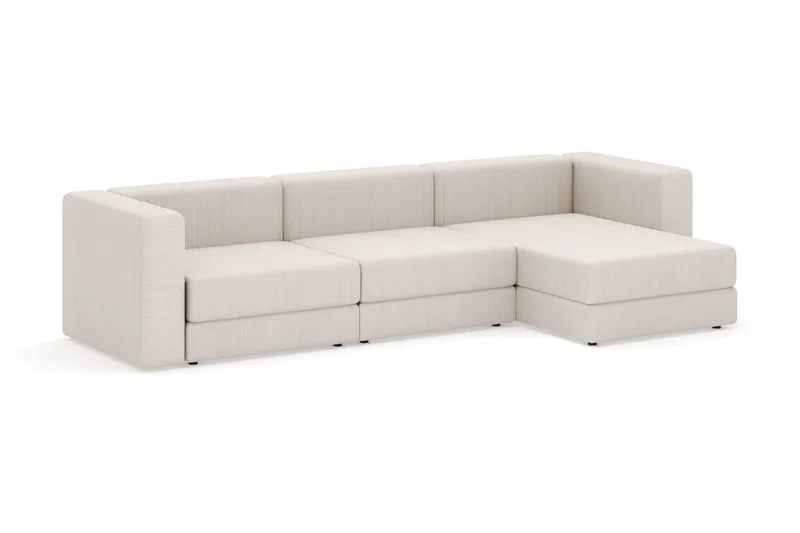 Hagblom 4-sits Divansoffa med Förvaring Vändbar - Beige - Products - Möbler - Soffa - Divansoffa & schäslongsoffa - 4 sits soffa med divan