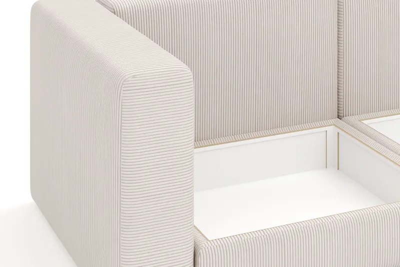 Hagblom 4-sits Divansoffa med Förvaring Vändbar - Beige - Products - Möbler - Soffa - Divansoffa & schäslongsoffa - 4 sits soffa med divan