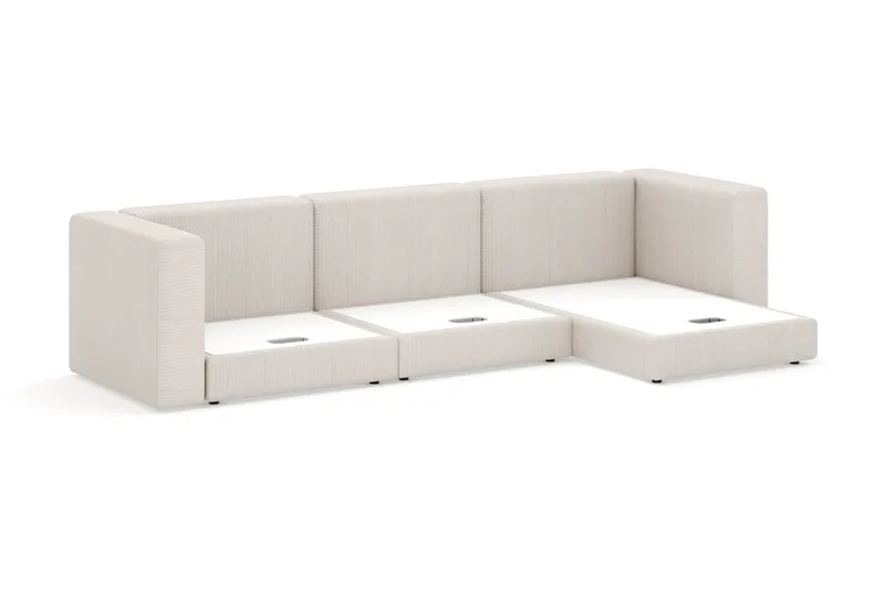 Hagblom 4-sits Divansoffa med Förvaring Vändbar - Beige - Products - Möbler - Soffa - Divansoffa & schäslongsoffa - 4 sits soffa med divan