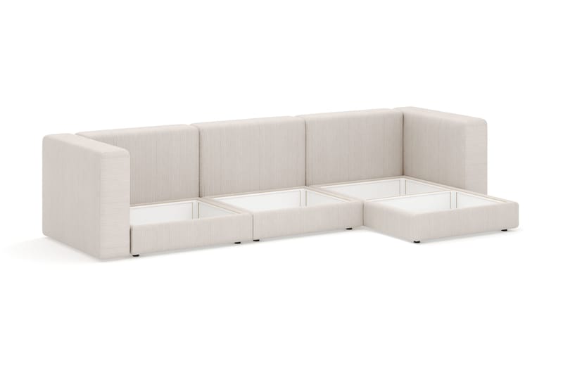 Hagblom 4-sits Divansoffa med Förvaring Vändbar - Beige - Products - Möbler - Soffa - Divansoffa & schäslongsoffa - 4 sits soffa med divan