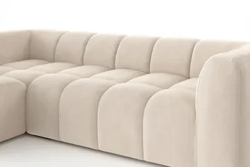 Marlow 3-sits Bubblig Divansoffa vänster - Beige - Products - Möbler - Soffa - Divansoffa & schäslongsoffa - 3 sits soffa med divan