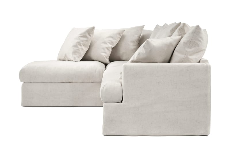 Menard 4-sits Vänstervänd L-formad Djup Schäslongsoffa i Tyg - Beige - Products - Möbler - Soffa - Divansoffa & schäslongsoffa - 4 sits soffa med divan