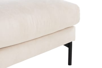 Menard 4-sits Vänstervänd L-formad Schäslongsoffa + Fotpall i Manchester - Beige - Products - Möbler - Soffa - Divansoffa & schäslongsoffa - 3 sits soffa med divan