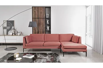 Ocean Hörnsoffa Vänster - Rosa - Products - Möbler - Soffa - Divansoffa & schäslongsoffa - 4 sits soffa med divan