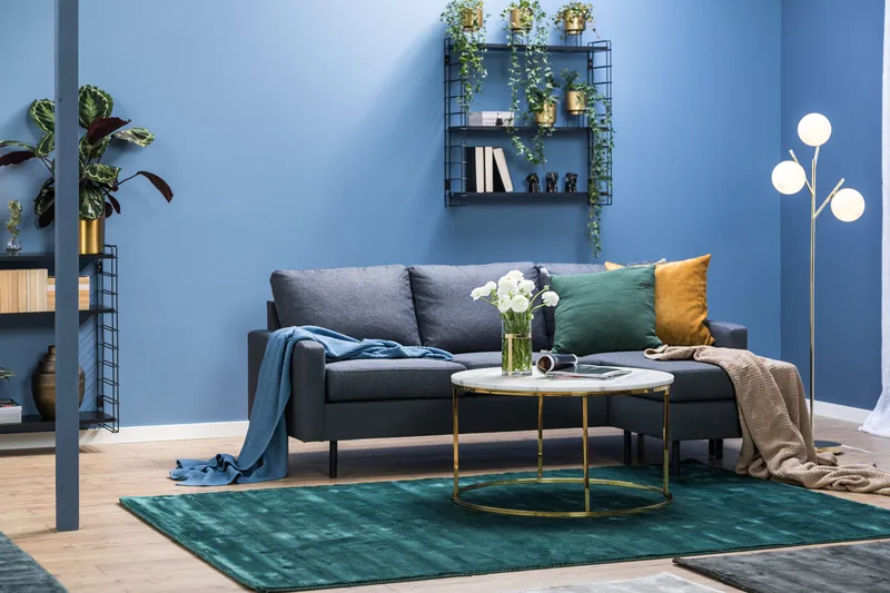 Peppe 3-sits Vändbar L-formad Divansoffa i Tyg - Mörkgrå - Products - Möbler - Soffa - Divansoffa & schäslongsoffa - 3 sits soffa med divan