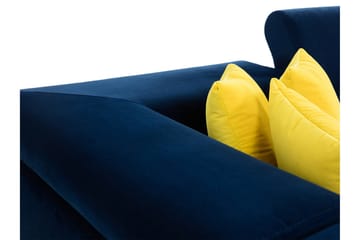 Reginia Soffa med Schäslong 3-sits - Blå/Ljusgrå - Products - Möbler - Soffa - Divansoffa & schäslongsoffa - 3 sits soffa med divan