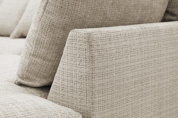 Rossita Lyx 4-sits Högervänd L-formad Extra Djup Schäslongsoffa i Chenille - Beige Chenille - Products - Möbler - Soffa - Divansoffa & schäslongsoffa - 4 sits soffa med divan