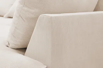 Rossita Lyx 4-sits Högervänd L-formad Extra Djup Schäslongsoffa i Manchester - Beige Manchester - Products - Möbler - Soffa - Divansoffa & schäslongsoffa - 4 sits soffa med divan