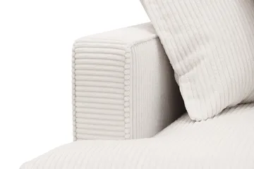 Rossita Lyx 4-sits Högervänd L-formad Extra Djup Schäslongsoffa i Manchester - Offwhite Manchester - Products - Möbler - Soffa - Divansoffa & schäslongsoffa - 4 sits soffa med divan