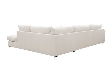 Rossita Lyx 4-sits Högervänd L-formad Extra Djup Schäslongsoffa i Manchester - Offwhite Manchester - Products - Möbler - Soffa - Divansoffa & schäslongsoffa - 4 sits soffa med divan
