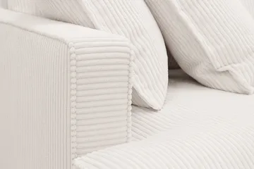 Rossita Lyx 4-sits Högervänd L-formad Extra Djup Schäslongsoffa i Manchester - Offwhite Manchester - Products - Möbler - Soffa - Divansoffa & schäslongsoffa - 4 sits soffa med divan